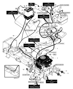 Part Location Diagram of 711632 Briggs and Stratton Nut